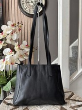 Jobis black leather vintage Over shoulder bag Handbag