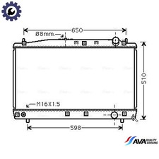 RADIATOR ENGINE COOLING TO2366 FOR TOYOTA VERSO/SPORTVAN/AVENSIS PICNIC IPSUM