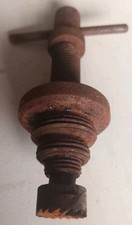 Vintage Old Rusty Metal Vice tool Heavy-duty Man Cave seat cutter tool 