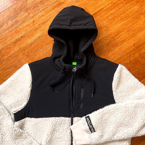 Hollister sherpa hybrid hoodie - hybrid,