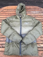 Mens Replay Puffer Coat Army Green, Size M