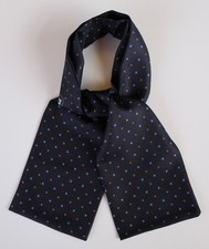 Silk Cravat. Navy blue with