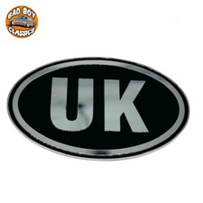 Metal UK Badge Emblem Chrome
