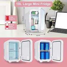LED Mirror Mini Fridge