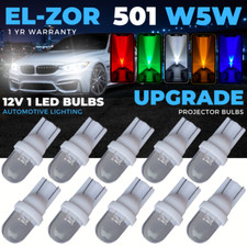 501 Led Xenon Super White High Power T10 W5w 194 Capless Side Light Bulbs 12v