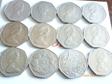 BIRTH YEAR LARGE/OLD 50p COIN
