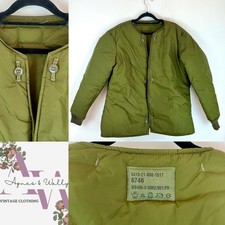 Canadian Military Cold Weather  Jacket Liner Green NSN 8415-21-866-1517 Size M
