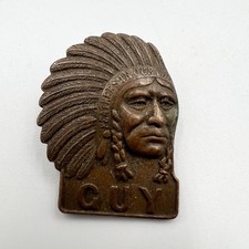 Genuine Guy Motors Bronze Lapel Badge Maker Marked