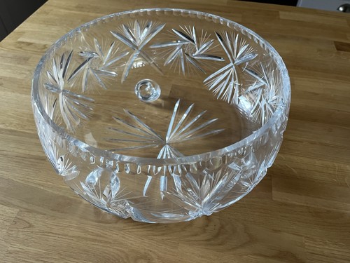 Glass punch bowl - glass,