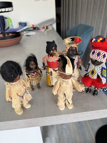 Ethnic vintage plastic dolls - ethnic,