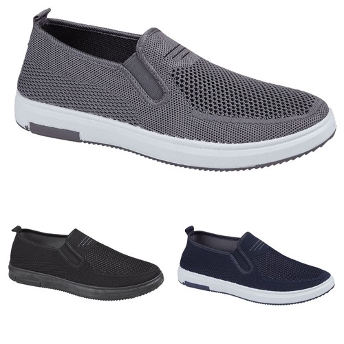 Mens slip trainers - on, walking