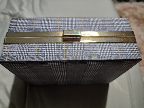 Plaid hand bag with matching - plaid,