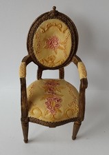 1:12th Dolls House Louis XV1 Armchair by Raine "Take A Seat" Vintage