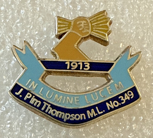 Masonic enamel badge pim - badge,