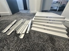 Ikea elvarli white shelf - white,