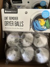 Home Works Lint Remover Washer and Dryer Balls reduces static and wrinkles 