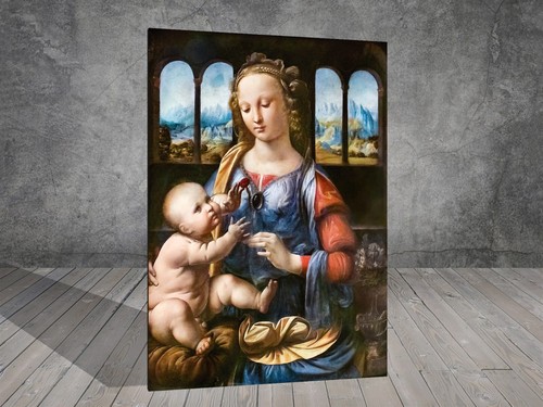 Vinci madonna of the - da,