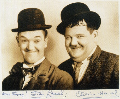 Laurel hardy signed - laurel,
