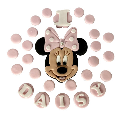 Minnie mouse cake - minnie, toppers