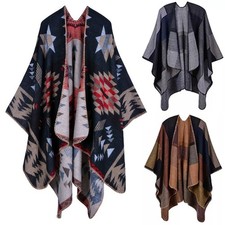 Women Winter Knitted Poncho