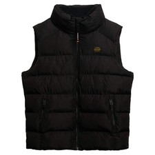 SUPERDRY SPORTS PUFFER BLACK GILET