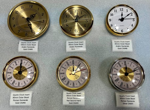 Clock inserts various - inserts,