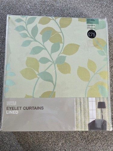 Eyelet curtains green mix - curtains,