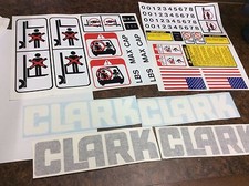 Clark forklift decal kit with