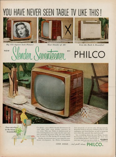 1957 philco television - 1957, home
