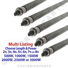 UNIVERSAL DRY OR WET HEATING ELEMENT BEND TO SHAPE 8mm ROD VARIOUS LENGTHS WATTS