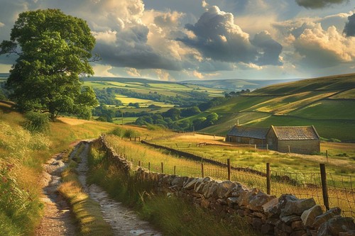 Yorkshire dales landscape - dales,