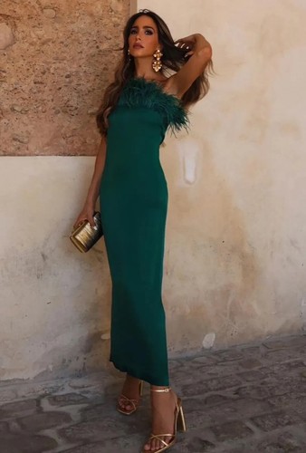 Bnwt zara bottle green satin - bnwt,