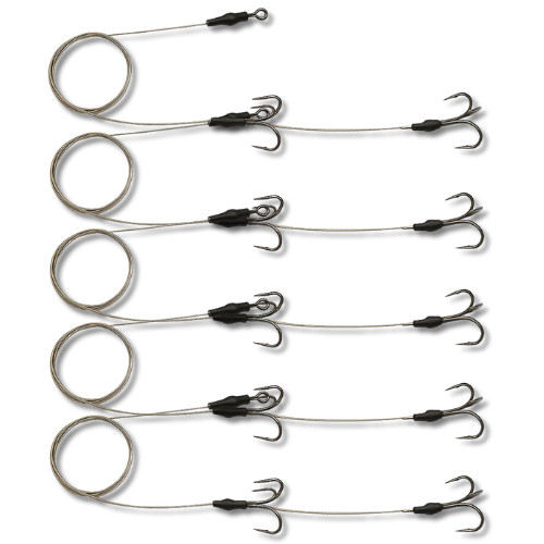 Pike dead bait traces - 5x,