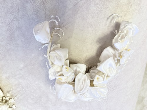 Long bow detail veil with - bow, veil,