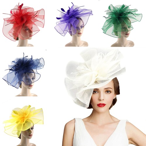 Large feather fascinator - feather,