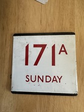 LONDON TRANSPORT ENAMEL BUS STOP SIGN - EPLATE ROUTE 171A 