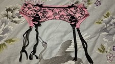 Primark Secret Possessions Pink Suspender Belt Size UK 12-14 