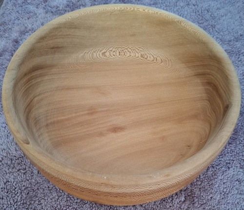 Hand turned wooden large solid - turned,