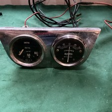 2" Oil Pressure + Ammeter - Classic Car Smiths Oil Gauge And Runbaken Amperes
