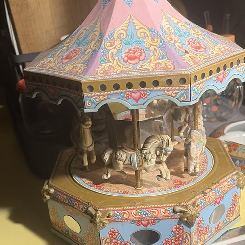 Carousel horse music box - horse, with