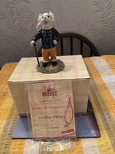 Royal Doulton Rupert Bear ~ Ping Pong Leading The Way ~ COA ~ Excellent ~ Boxed
