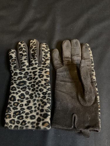 Vintage leather fleece - vintage, gloves