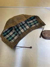 Excellent Vintage 80s 90s Barbour Solway Zipper Brown Mens Waxed Jacket Hood