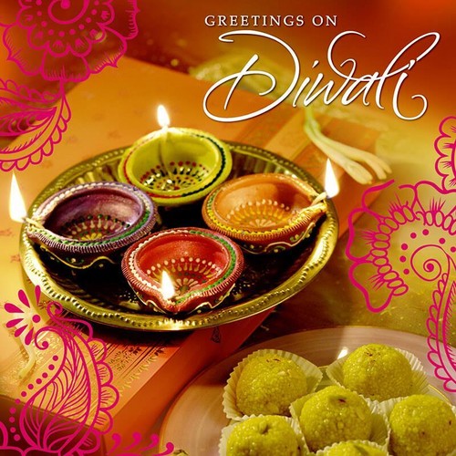 Davora diwali greeting card - diwali,