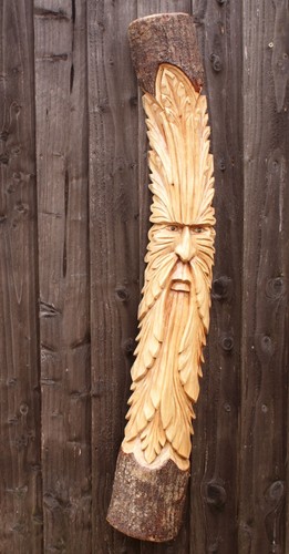 Green man wood - wood, half