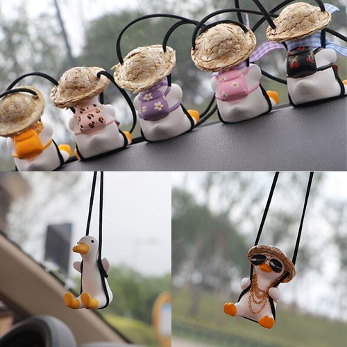 Cute little duck car - duck, pendant