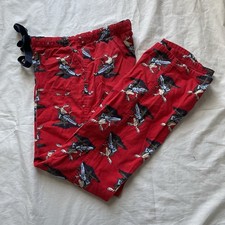 Abercrombie & Fitch Red Y2K Moose Pajama Pants, S