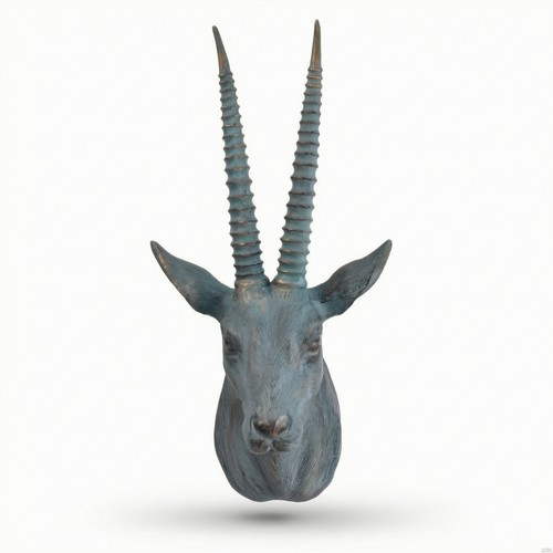 Faux antelope head wall - antelope,