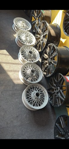 Wire wheel 15x4 painted - wire,
