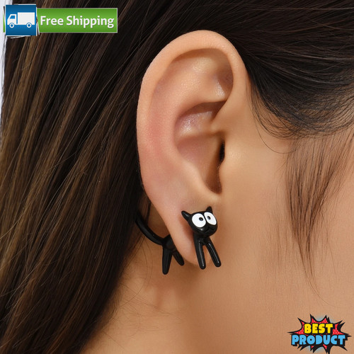 Pair black white cat front - 1,